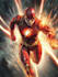 illustrate a superhero comic and marvel character