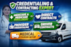 do credentialing and contracting, medical billing, npi registration, medicare,