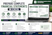 prepare financial statements in excel