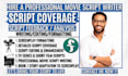 give notes, feedback, analysis and script coverage for movie script, screenplay