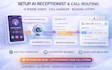 setup ai receptionist call routing ai phone agent call handler booking system