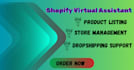be your shopify virtual assistant atencion al cliente store manager