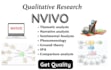 do qualitative data analysis using nvivo and write report