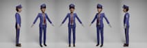 create a 3d model for games in a stylized and simpler style