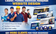 create cleaner, plumber, electrician, handyman website