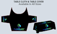 design tent, table cover, flag and canopy tent
