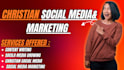 do christian social media setup, branding and manager