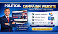 create modern political website campaign  candidate  election website