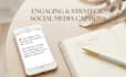 write engaging social media captions and content strategy