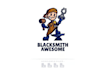 make an awesome blacksmith logo with express delivery