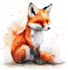create cute cartoon watercolor animals illustrations for you