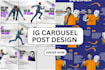 design high converting instagram carousel posts, social media ads content design