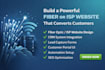 design converting fiber optic, isp website with CRM automation setup