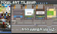 create custom pixel art tileset, tiled map for your game using rpg maker mz mv