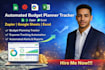 create automated budget planner expense tracker with zapier, google sheets excel