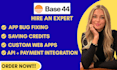build base44 web app base44 mobile app, base44 bug fix, debugging, base44 expert