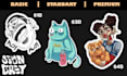 design custom character sticker illustration