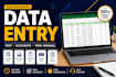 do accurate data entry, copy paste, PDF to excel and word