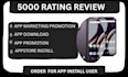 do andriod app IOS rating review app install app promotion