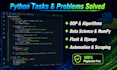 do urgent python assignments, python tasks, python problems