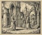 do a medieval woodcut gothic etching illustration