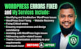 fix wordpress errors, bugs, and secure your website