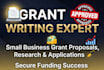 do small business grant proposal, grant research, grant application for funding
