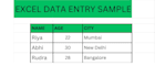 excel data entry and data cleaning