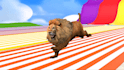 long slide fountain crossing 3d animation