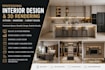 do all interior rendering, kitchen, wardrobe, cabinet design