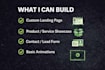 create a fast custom landing page website
