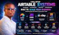 setup airtable database make com airtable automation softr web apps airtable crm