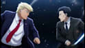 create a cinematic ai anime fight scene with dynamic action dramatic editing