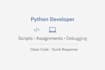 write and debug python programming assignments and projects