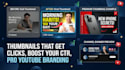 design eye catching youtube thumbnails and channel branding