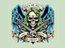 quality skull gunner logo with unlimited revision