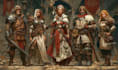 create fantasy rpg party illustration