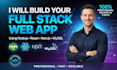 build full stack web app using nodejs react nextjs mysql