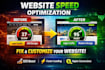 fix, customize and improve website performance and design
