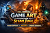 create steam capsule artwork, game key art, and steam library capsule