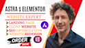 astra pro elementor pro kadence wordpress website design responsive SEO