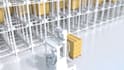 create industrial 3d warehouse automation and logistics animation