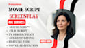 write and adapt your novel into movie script screenplay, scriptwriting tv series
