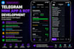 build a telegram mini app with backend, admin panel and API integration
