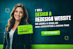 design looka website, looka website redesign, landing page, duda website