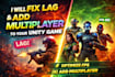 fix bugs, lag, fps drops, and multiplayer in unity