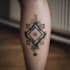 create a geometric tattoo design