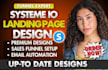 setup a complete systeme io funnel with click funnel and email sequence