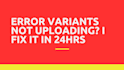 fix shopify CSV upload errors and messy product variants