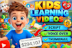 make fast learning video, animation for kids nursery rhymes videos